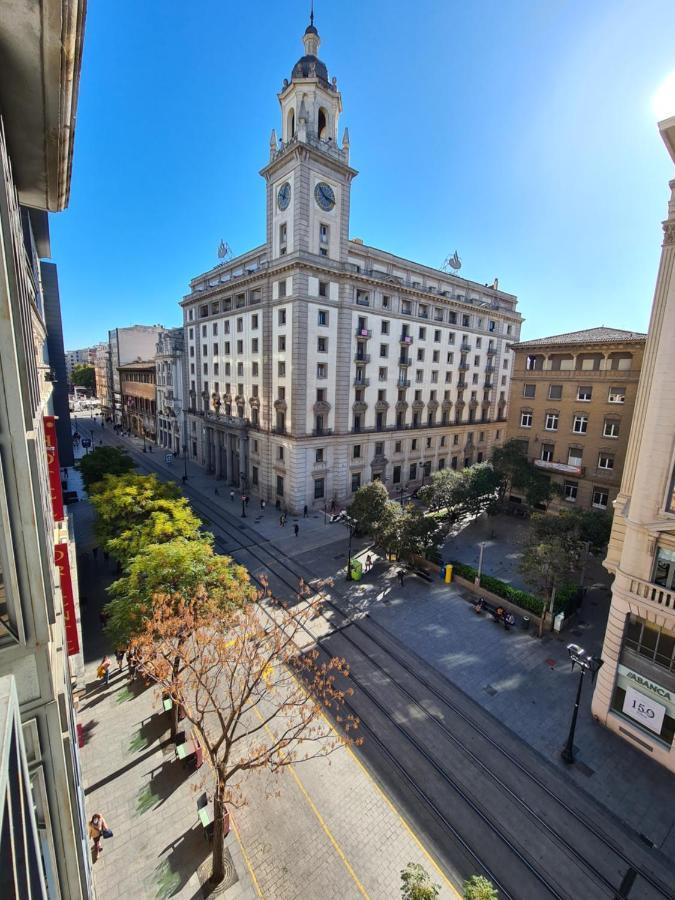 サラゴサDos Torres Atico Duplex - Centrico Con Vistas A La Ciudadアパートメント エクステリア 写真